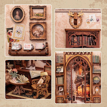 "Bookstore Memories" DIY Miniature Book Wooden Bookshelf Decoration