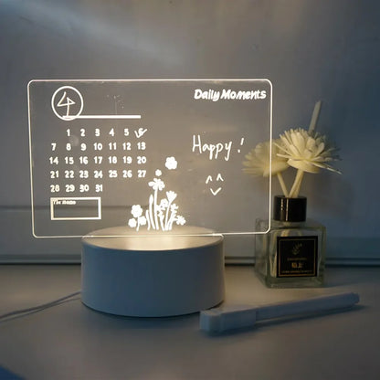 DIY Message Board LED Night Light – Decorative Ambient Lamp