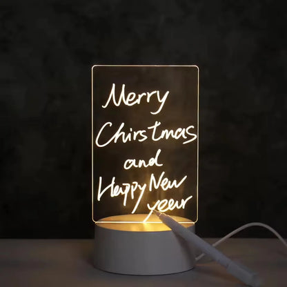 DIY Message Board LED Night Light – Decorative Ambient Lamp